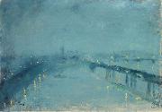 Lesser Ury, London im Nebel